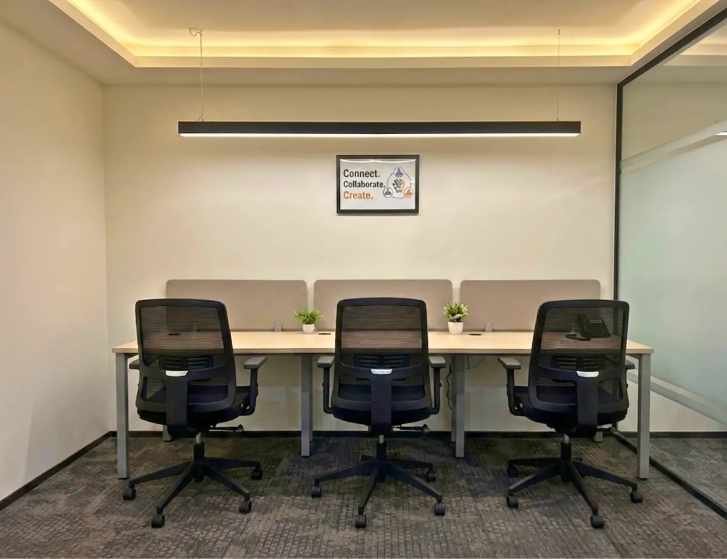Fun@work Hyderabad private office photo with focused cabin seating